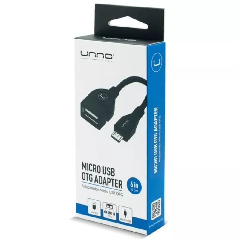 ADAPTADOR MICRO USB OTG A USB UNNO (AD4201BK)